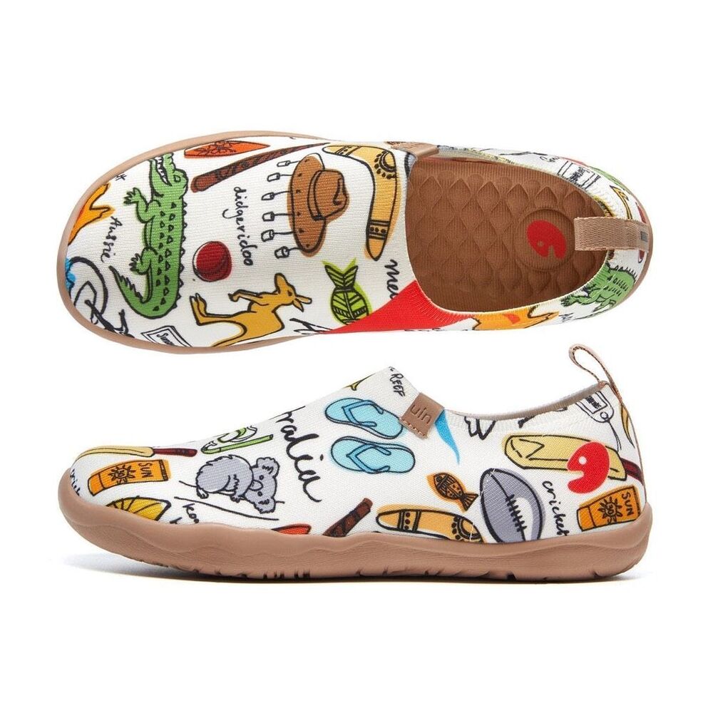 UIN Women's Walking Shoes Slip On Casual (Enchanting Dream of Australia)133 - Picture 3 of 10